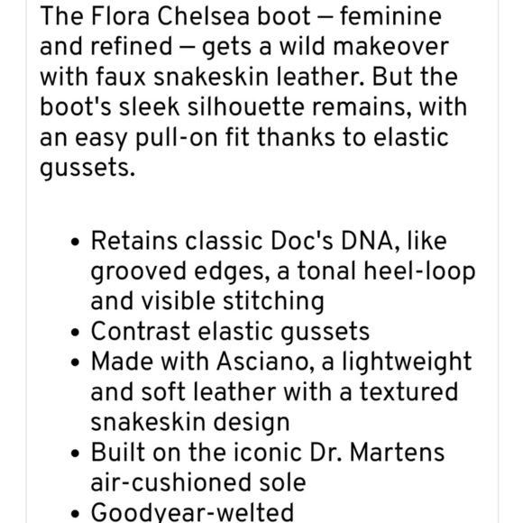 Dr. Martens Chelsea Boot Flora Asciano Snake 6 - Picture 11 of 11